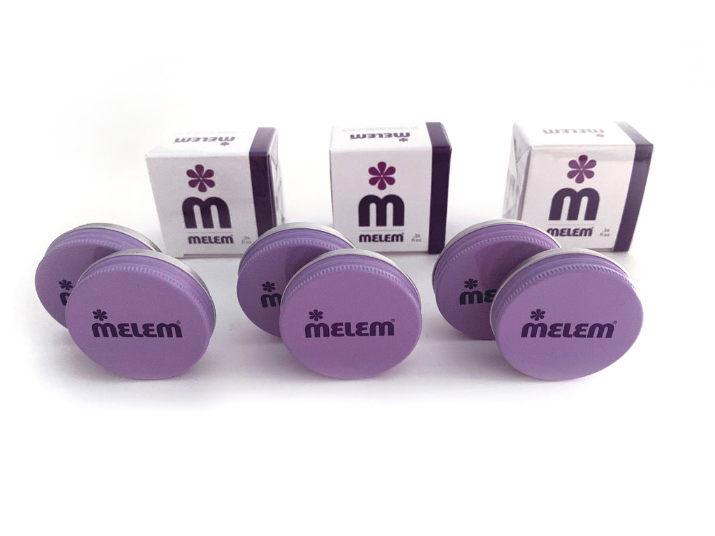 6 Mini Melem Skin and Lip Balm Tins with Lanolin